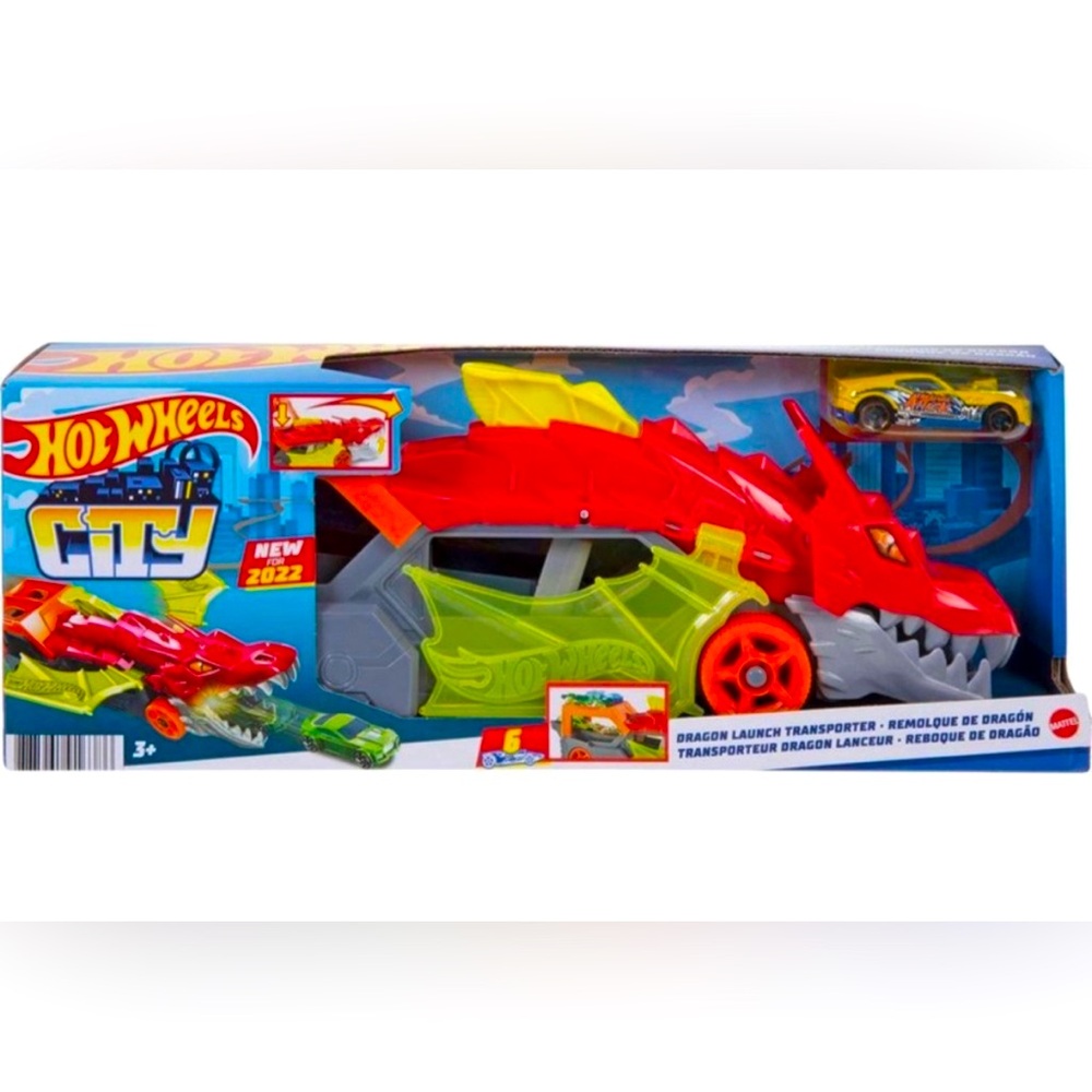 NEW IN BOX Hot Wheels Dragon Launch Transporter